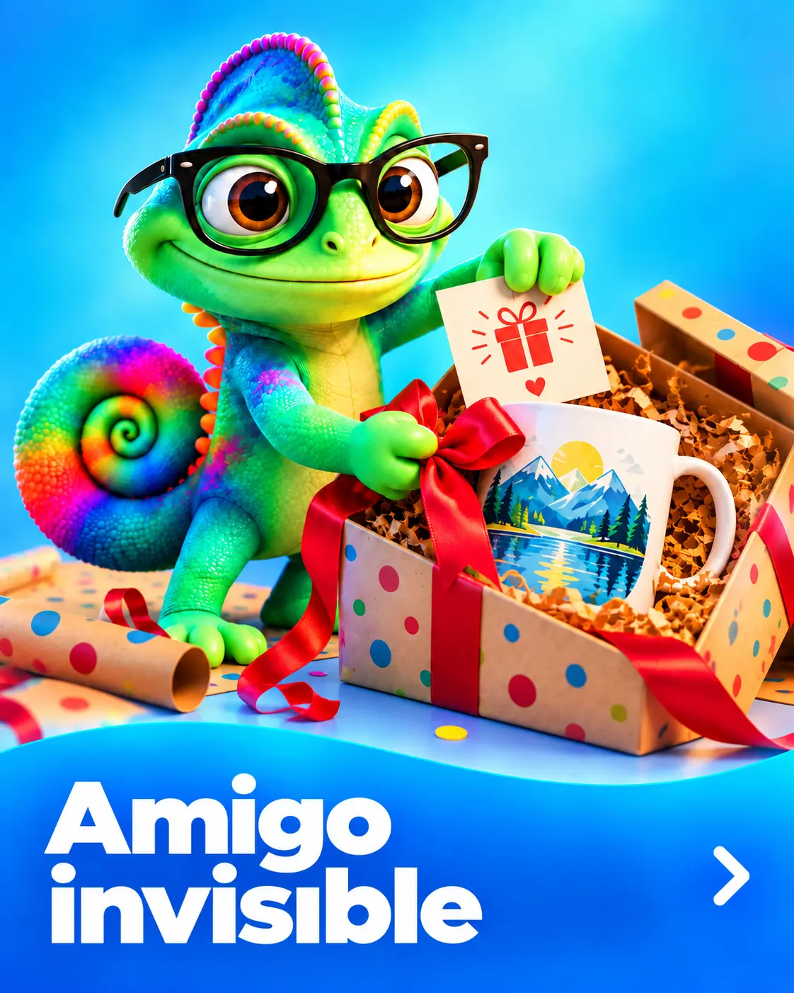 Amigo invisible: ideas de personalización con el camaleón de Personalizable.es