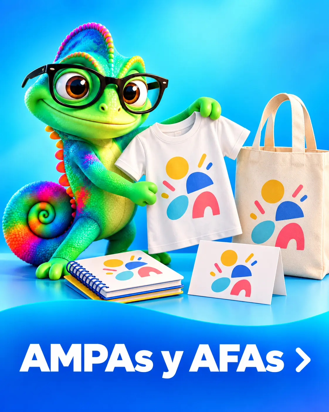 AMPAs / AFAs: ideas de personalización con el camaleón de Personalizable.es