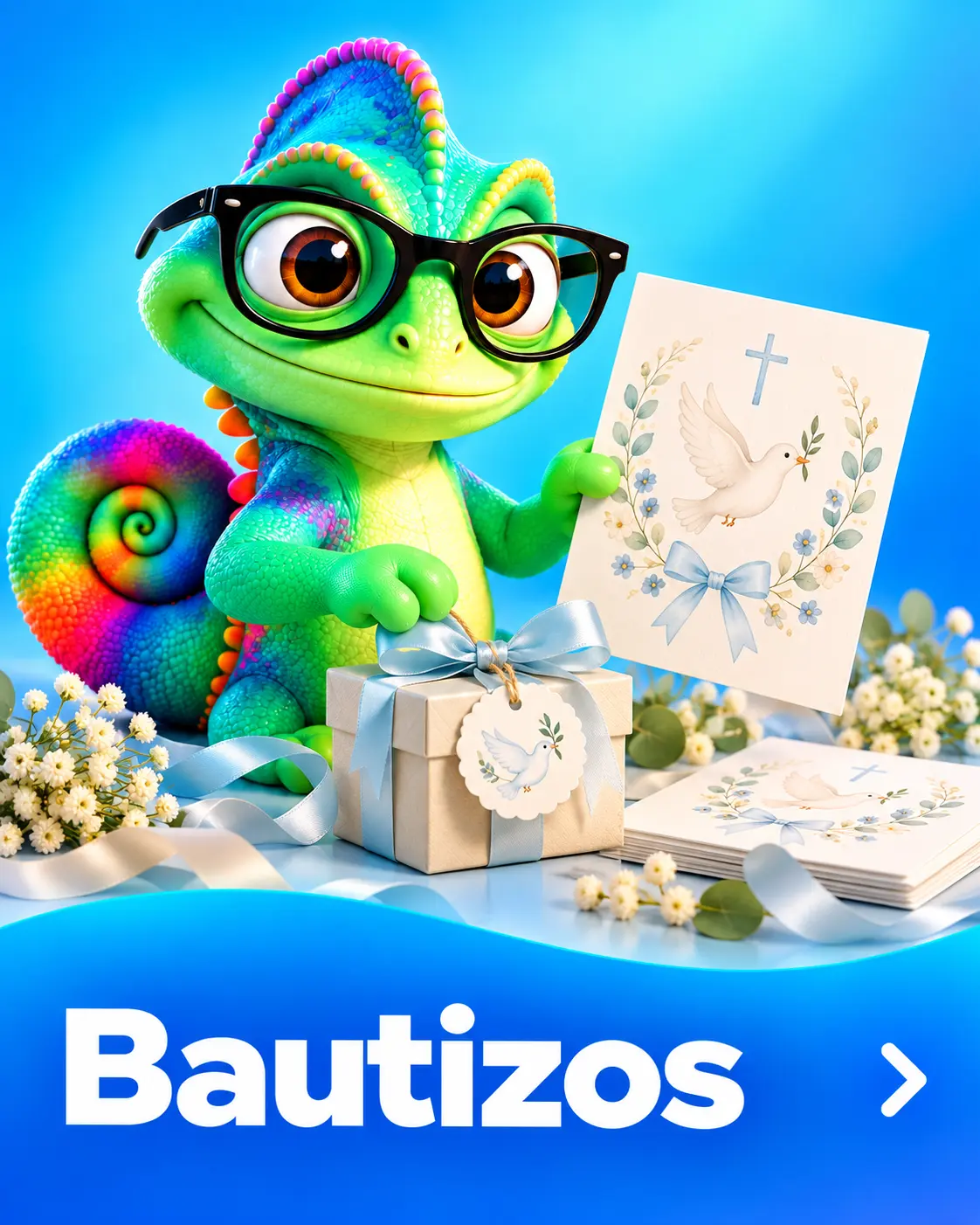 Bautizos: ideas de personalización con el camaleón de Personalizable.es