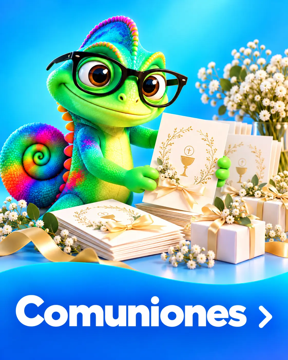Comuniones: ideas de personalización con el camaleón de Personalizable.es