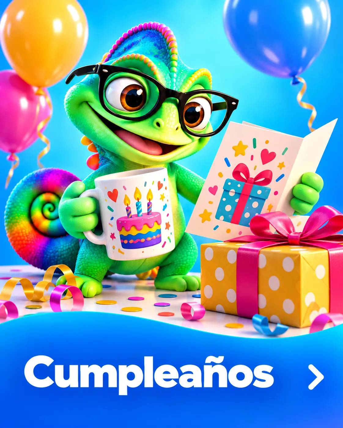 Cumpleaños: ideas de personalización con el camaleón de Personalizable.es